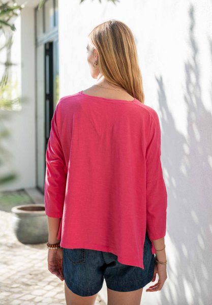 Catalina Tee -- Raspberry