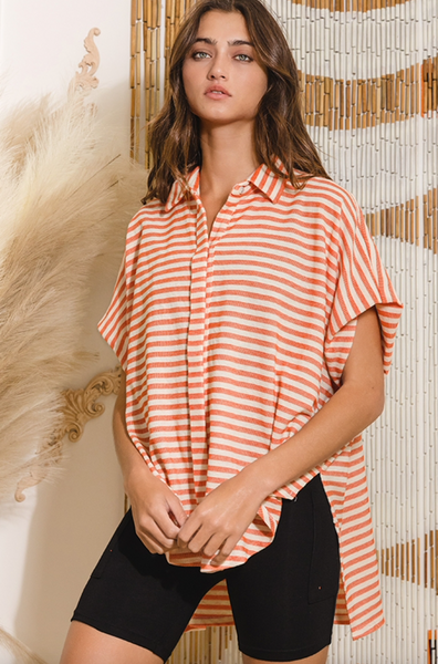 Lucy Top -- Coral