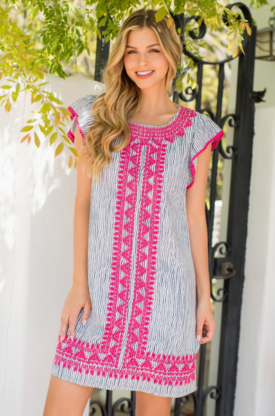 Katie Dress -- Denim Blue