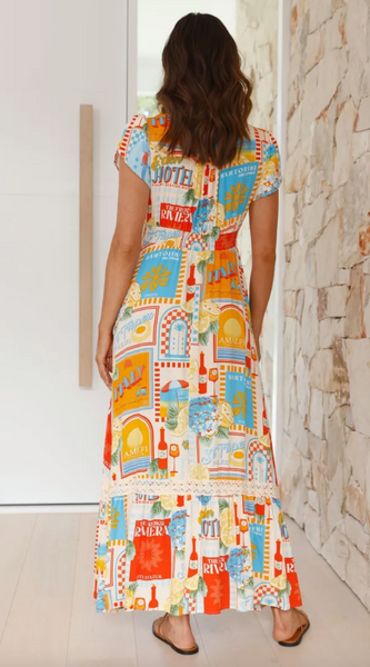 Tabitha Dress -- Sun Lounger