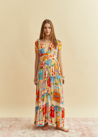Tabitha Dress -- Sun Lounger
