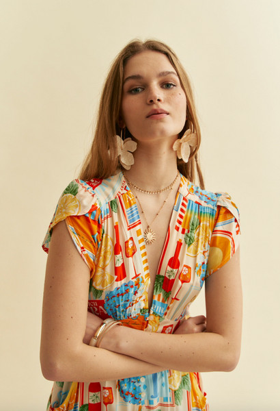 Tabitha Dress -- Sun Lounger