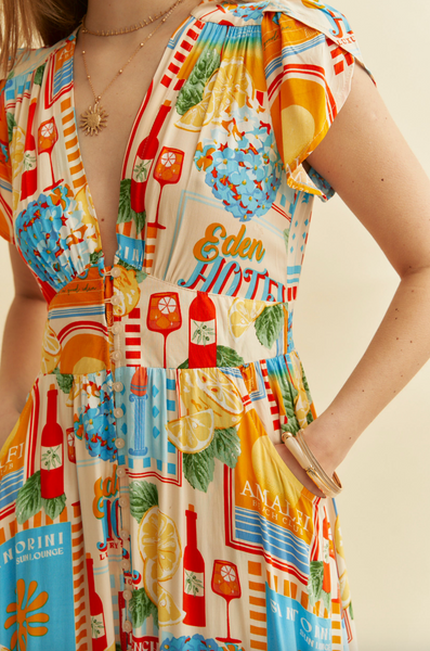 Tabitha Dress -- Sun Lounger