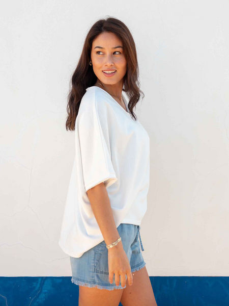 Frenchie Top -- White