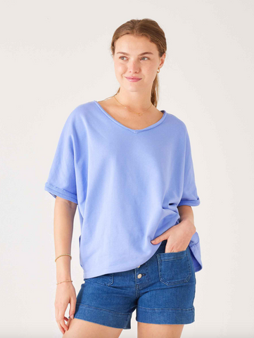 Frenchie Top -- Periwinkle