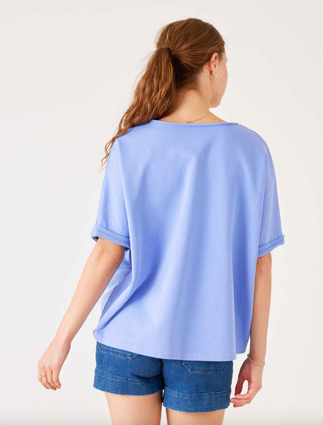 Frenchie Top -- Periwinkle