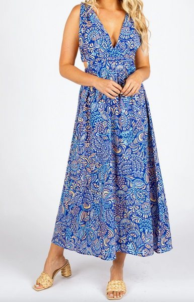 Beatrice Dress -- Cobalt