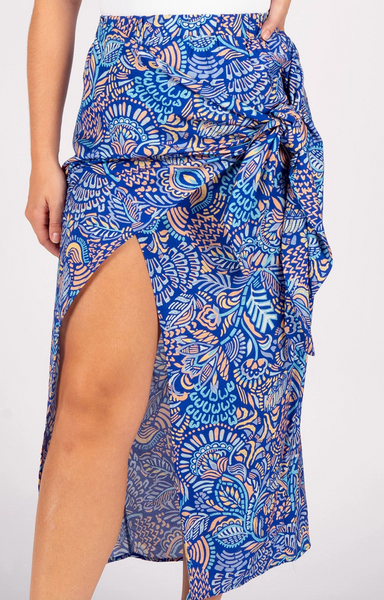 Mae Skirt -- Henna Cobalt