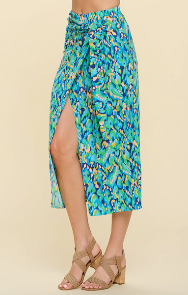 Mae Skirt -- Tribal Blue