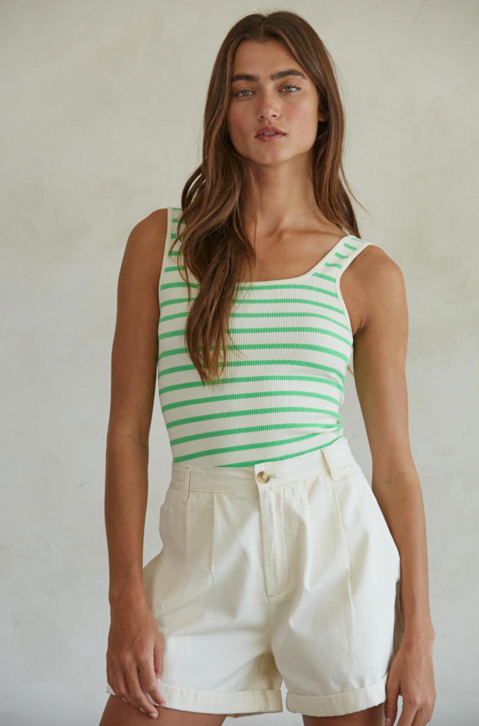 Petra Bodysuit  -- Apple Green