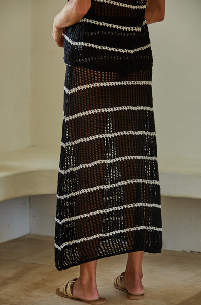 Henri Skirt -- Black White