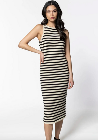 Varuna Dress -- Black/White