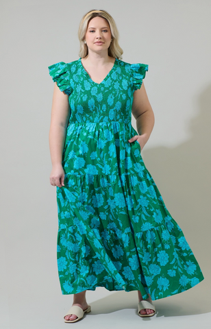 Sunfire Dress -- Waterlily Floral