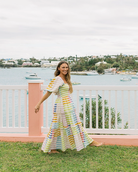 Tula Dress -- Colorful Stripes