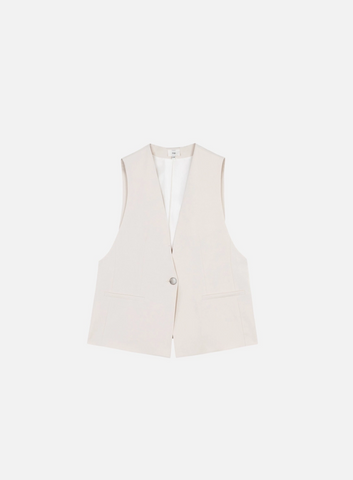 Zalia Vest -- Ecru