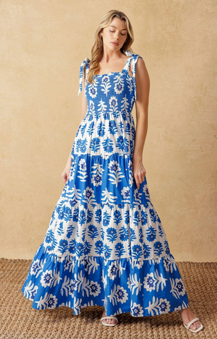 Alaina Dress -- Blue