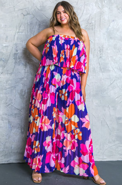 Chrissy Jumpsuit -- Purple