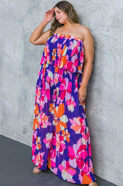 Chrissy Jumpsuit -- Purple