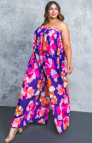 Chrissy Jumpsuit -- Purple