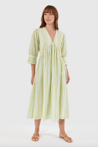 Ingrid Dress -- Monaco Stripes
