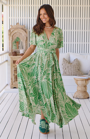 Lia Dress -- Evergreen