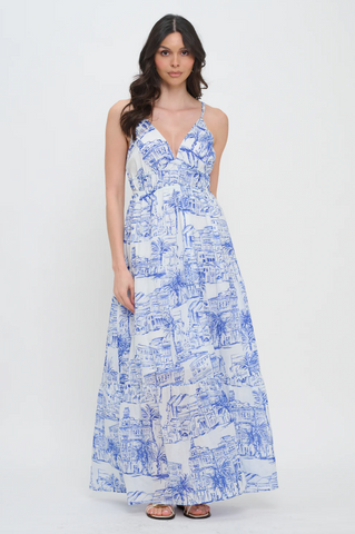 Coastal Sketch Dress