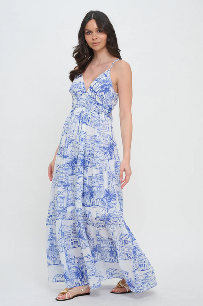 Coastal Sketch Dress