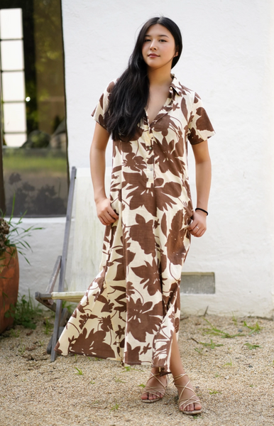 Carrie Dress -- Mocha Beige