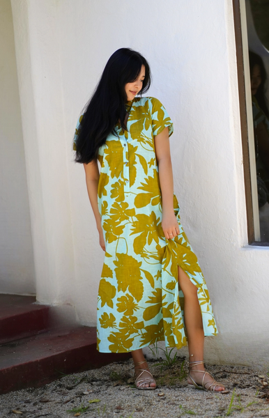 Carrie Dress -- Turquoise Olive