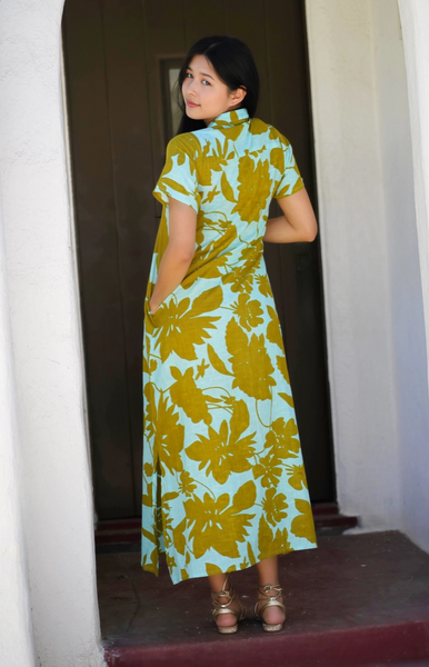 Carrie Dress -- Turquoise Olive