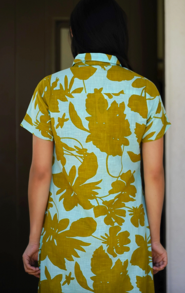 Carrie Dress -- Turquoise Olive