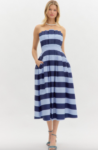 Ramses Dress -- Blue
