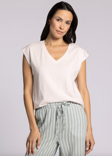 Romy Tee -- Pink Oatmeal