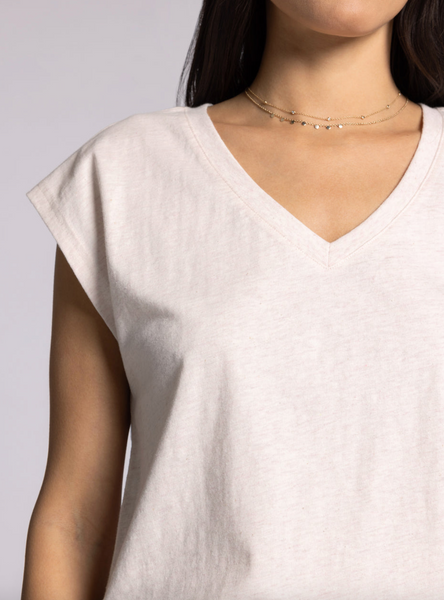 Romy Tee -- Pink Oatmeal