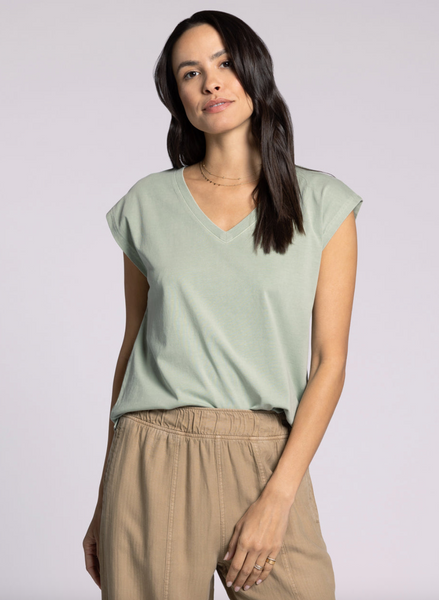 Romy Tee -- Aqua Grey