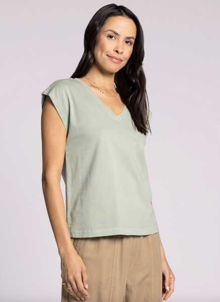 Romy Tee -- Aqua Grey