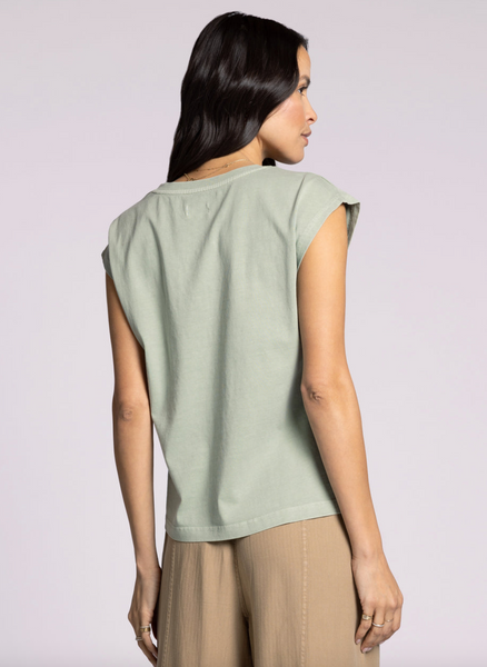 Romy Tee -- Aqua Grey