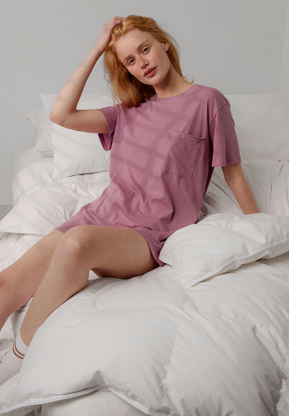 Organic Pima Tee Short Set -- Rose