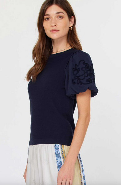 Julia Top -- Navy