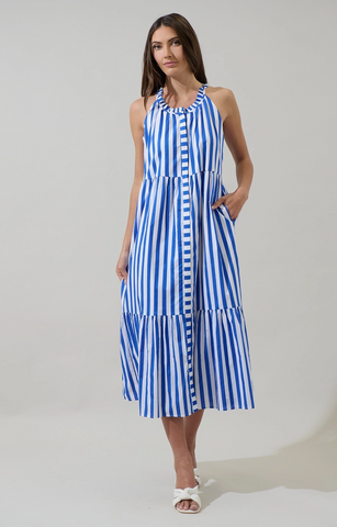 Bey Dress -- Blue