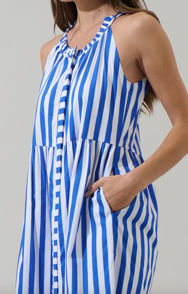 Bey Dress -- Blue
