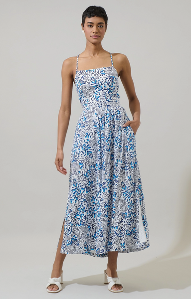Mavis Dress -- Blue