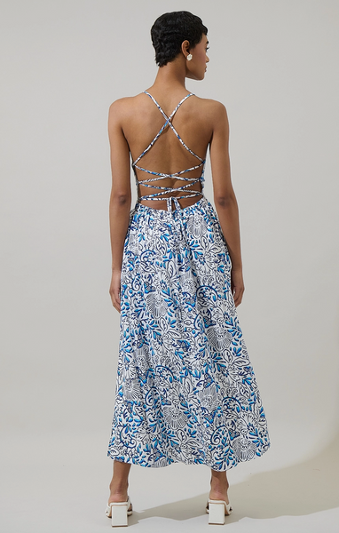 Mavis Dress -- Blue