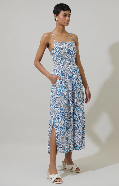 Mavis Dress -- Blue