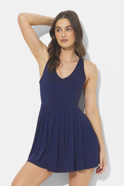 Laura Grace Dress -- Navy