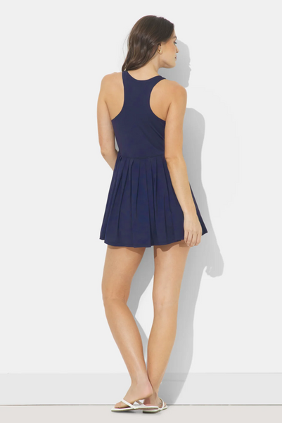 Laura Grace Dress -- Navy