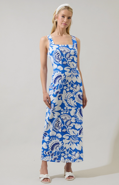 Nathalie Dress -- Blue