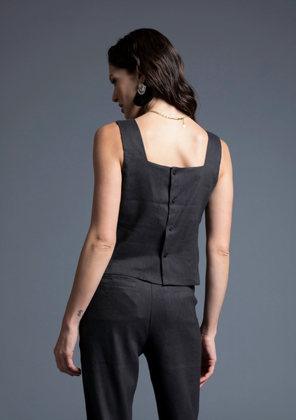 Rosalia Tank -- Washed Black