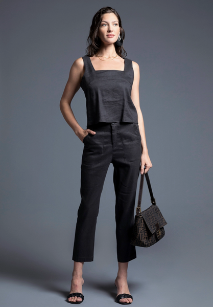 Rosalia Tank -- Washed Black