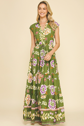 Michelle Dress -- Olive